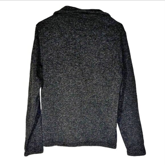 Old Navy Fleece‎ Sweater 1/4 Zip Mock Neck Sweatshirt Charcoal Grey Small - Picture 2 of 10